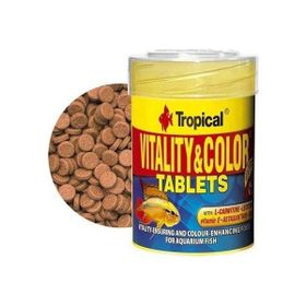 Tropical Vitality Color Tablets Kovadan Bölme Tablet 100 Adet Balık Yemi
