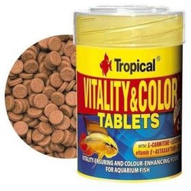 Tropical Vitality Color Tablets Kovadan Bölme Tablet 100 Adet Balık Yemi