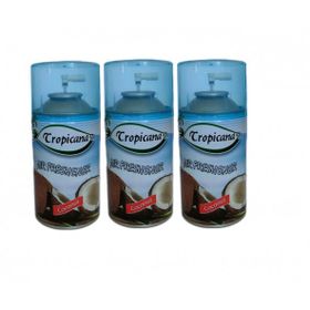 Tropicana 260 ml Air Freshener Bahar Oda Kokusu Coconut Hindistan Ceviz Otomatik Spreyi (3 adet)