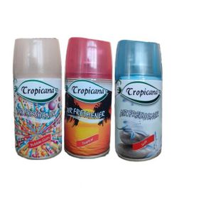 Tropicana Air Freshener Bubble Gum 260 ml + 260 ml Tropikal + 260 ml Soft Otomatik Makine Yedek Parfüm Spreyi Oda Kokusu