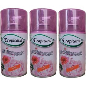 Tropicana Air Freshener Rose Gül Koku Bahçe Kokuları Parfüm Spreyi 260 ml x 3 Adet Oda Kokusu