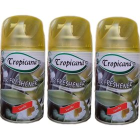 Tropicana Air Freshener Vanilya İpeksi Bahar Koku Parfüm Sprey 260 ml x 3 Adet Oda Kokusu