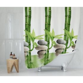 Tropik 10056 Bamboo Çift Kanatlı Duş Perdesi