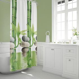 Tropik 10056 Bamboo Çift Kanatlı Duş Perdesi