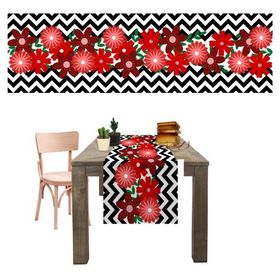 Tropik Home 40x145 cm Dijital Baskılı Çiçek Desen Renkli Baskılı Masa ve Sunum Runner