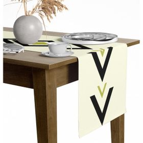 Tropik Home 40x145 cm Dijital Baskılı Geometrik Desen Renkli Baskılı Masa ve Sunum Runner