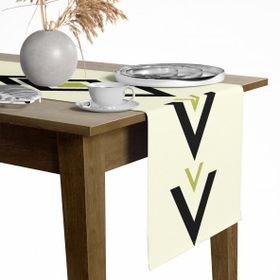 Tropik Home 40x145 cm Dijital Baskılı Geometrik Desen Renkli Baskılı Masa ve Sunum Runner