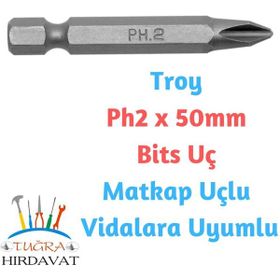 Troy Ph2x50 mm Bits Yıldız Tornavida Uç