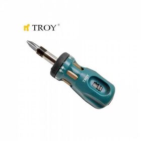 Troy T22006 Bits Uçlu Cırcırlı Topaç Tornavida Seti