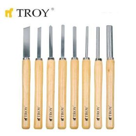 Troy T25008 Ahşap 8 Parça Torna Bıçak Seti