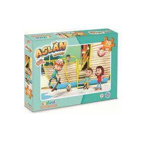 Trt Çocuk Aslan 70 Parça Kutulu Puzzle