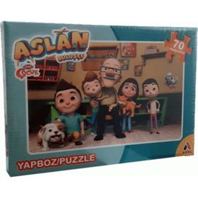 Trt Çocuk Aslan 70 Parça Kutulu Puzzle