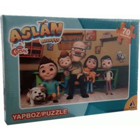 Trt Çocuk Aslan 70 Parça Kutulu Puzzle