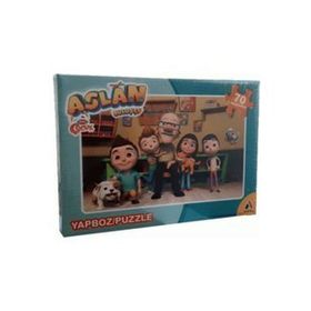Trt Çocuk Aslan 70 Parça Kutulu Puzzle