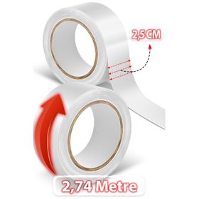True Tape All Base Tape Roll 1x3 Yards 2.5 cm 2.74 m Protez Saç Bandı Rulo