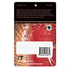 True Tape Red E Tape 1x3" C 2.5x7.5 cm Protez Saç Bandı