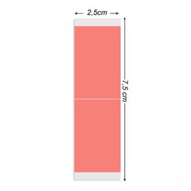 True Tape Red E Tape 1x3" C 2.5x7.5 cm Protez Saç Bandı