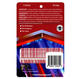 True Tape Super Tape Oval C 2x7.5 cm 36 Adet Protez Saç Bandı