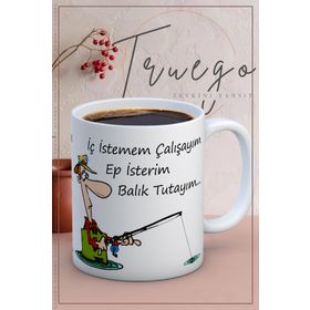 Truego Balık Tutayım... Baskılı Kupa