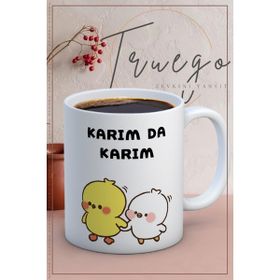 Truego Baskılı Kupa Bardak Seramik Mug Karım da Karım Kupa