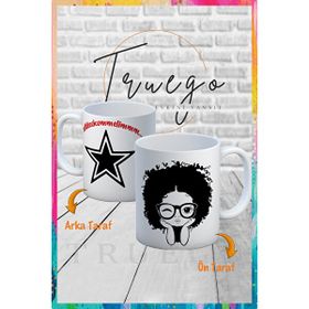Truego Baskılı Seramik Mug Bonus ve Yıldız Kupa