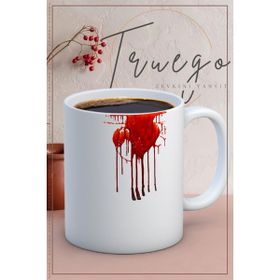 Truego Baskılı Seramik Mug Kan Kupa