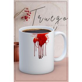 Truego Baskılı Seramik Mug Kan Kupa