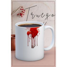 Truego Baskılı Seramik Mug Kan Kupa