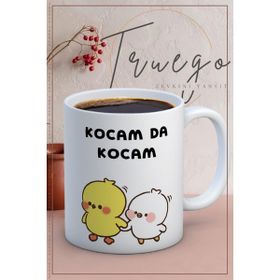 Truego Baskılı Seramik Mug Kocam da Kocam Kupa