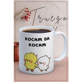 Truego Baskılı Seramik Mug Kocam da Kocam Kupa