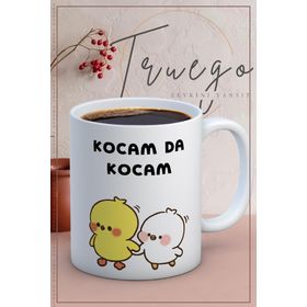 Truego Baskılı Seramik Mug Kocam da Kocam Kupa