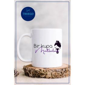 Truego Bir Kupa Mutluluk Baskılı Kupa