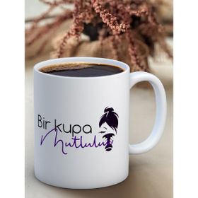 Truego Bir Kupa Mutluluk Baskılı Kupa