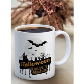 Truego Halloween Baskılı Porselen Kupa