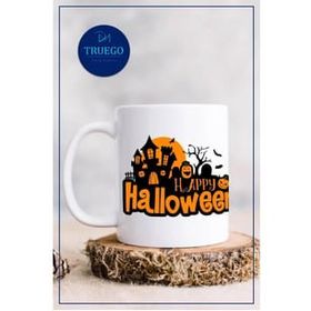 Truego Happy Halloween Baskılı Porselen Kupa