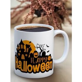 Truego Happy Halloween Baskılı Porselen Kupa