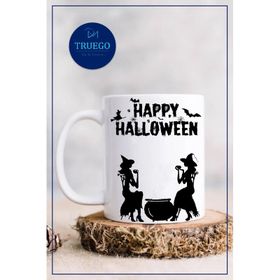 Truego Happy Halloween Baskılı Porselen Kupa