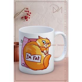 Truego I am Fat Baskılı Kupa