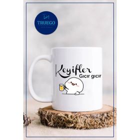 Truego Keyifler Gıcır Gıcır Beyaz Kupa