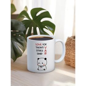 Truego Love Yok Takıntı Var Stres Var Sinir Var Baskılı Kupa