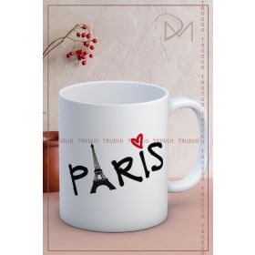 Truego Paris Baskılı Kupa