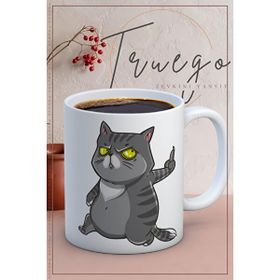 Truego Seramik Mug Kedi Kupa