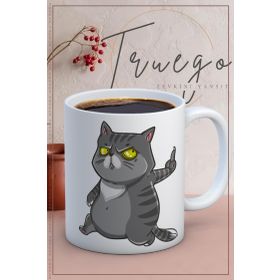Truego Seramik Mug Kedi Kupa