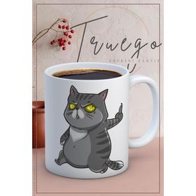Truego Seramik Mug Kedi Kupa