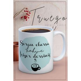 Truego Seramik Mug Soran Olursa Kupa