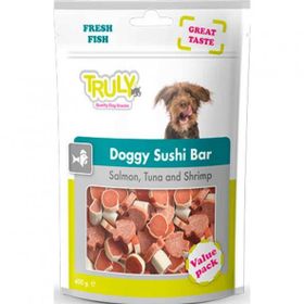 Truly Delight 90 gr Somonlu Ton Balıklı ve Karidesli Sushi Köpek Ödül Maması