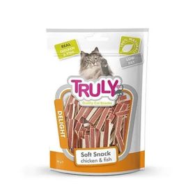 Truly Tavuklu ve Balıklı Sandviç 50 gr Yumuşak Kedi Ödül Maması