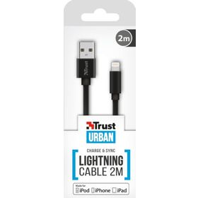 Trust 22167 Siyah 2 m Lightning Şarj-Senkronizasyon Kablosu