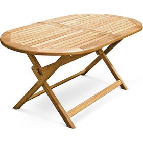 Truva 160x90 cm İroko Oval Yemek Masası