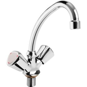 Truva Damla Kuğu Krom Lavabo Bataryası